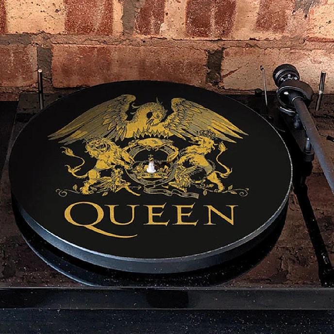 Vinyl Accessory Pyramid Queen Logo (12 Slipmat) Black - img.2