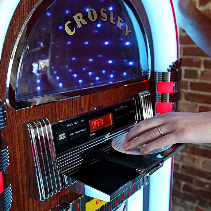 Speaker System Crosley IJUKE BLUETOOTH DELUXE JUKEBOX walnut - img.7