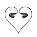 Wireless Headphones Shanling MW200 (MMCX) + Shanling ME80 Black - img.4