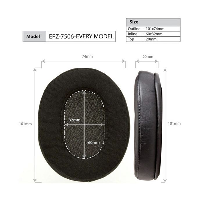 Eartips Dekoni Audio Choice Leather for Audio-Technica Series - img.1