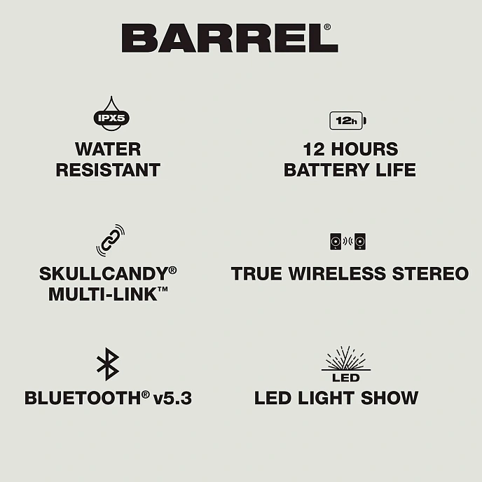 Portable speaker Skullcandy Barrel Bone Orange Glow - img.5