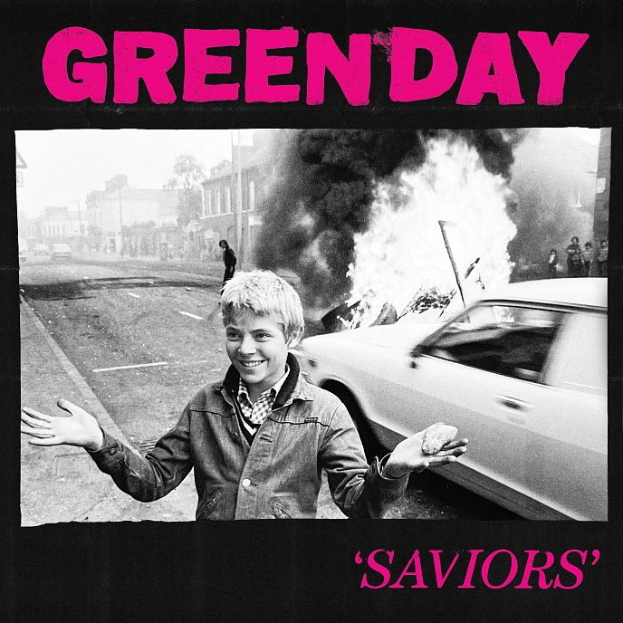 Vinyl Record Green Day - Saviors - Hot Pink Splatter - LP - img.0