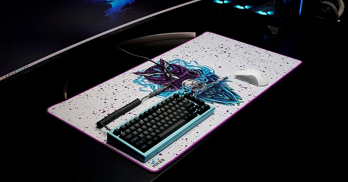 Mouse pad Maze NIGHT OWL-W White 2XL - img.1