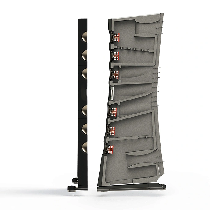 Floorstanding Speakers Borresen M6 Black Piano Lacquer - img.1