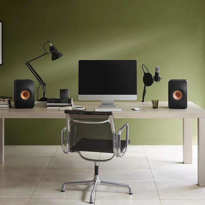 Bookshelf speakers KEF LS50 Wireless II Mineral White + KEF S2 Floor Stand - img.6
