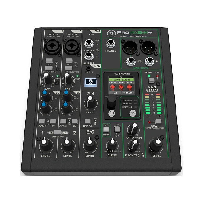 Mixing console Mackie ProFX6v3+ Black - img.1