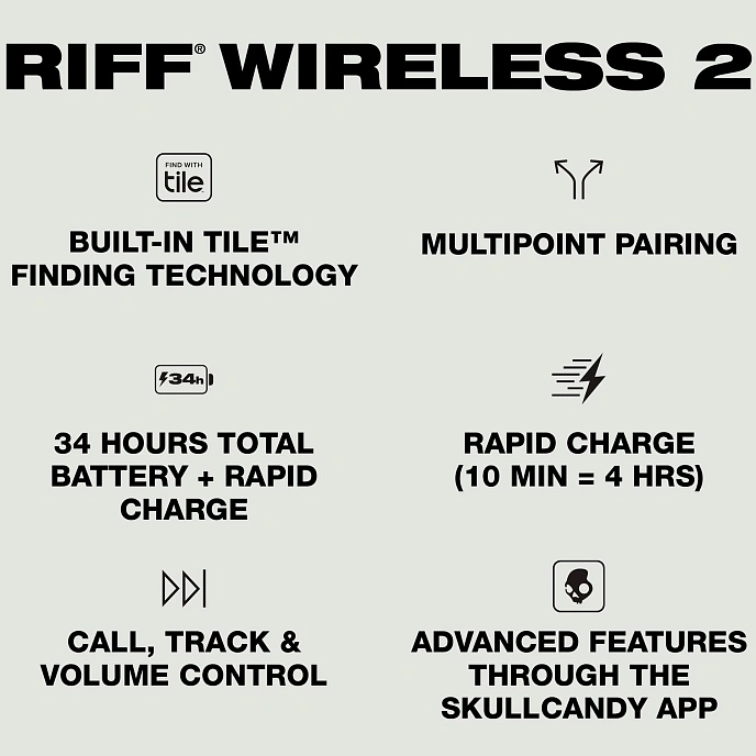 On-ear headphones Skullcandy Riff Wireless 2 Headphone True Black - img.5