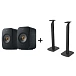 Bookshelf speakers KEF LSX II Carbon Black + KEF S1 Floor Stand Black - img.0