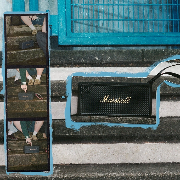 Portable speaker Marshall Middleton II Black & Brass - img.11