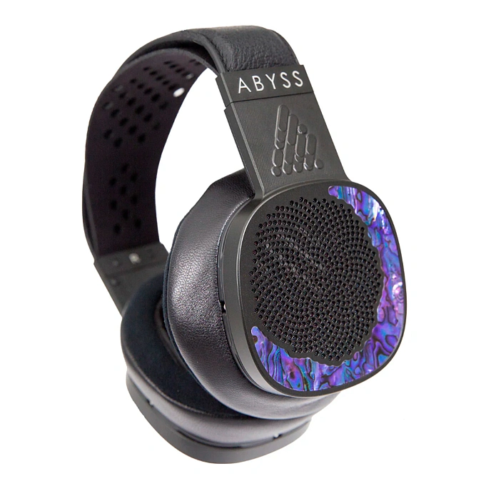 Over-ear headphones Abyss Diana DZ Violet Abalone with 1.5m 4-pin XLR cable - img.0