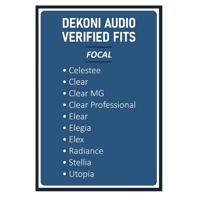 Eartips Dekoni Audio Custom Series Replacement Ear Pads for Focal Black - img.6