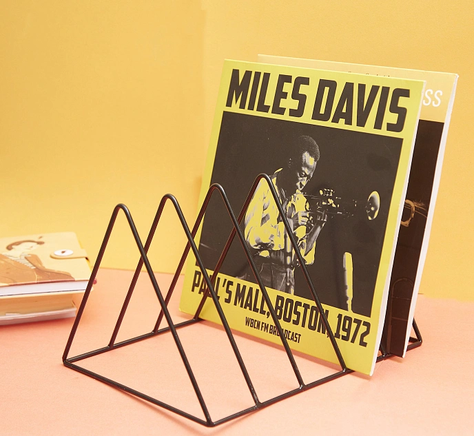 Vinyl record stand MJI Audio Vinyl Records Holder R25A Black - img.6