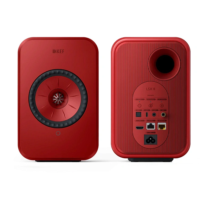 Kit KEF LSX II Lava Red + KEF B1 Wall Bracket Black - img.1
