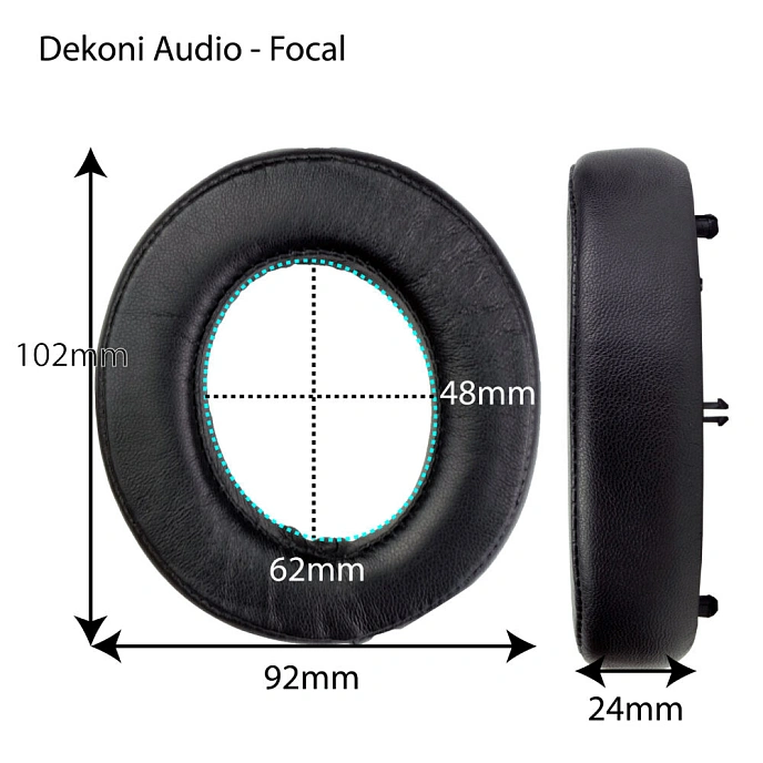 Eartips Dekoni Audio Hybrid Ear Pad Set for Focal - img.1
