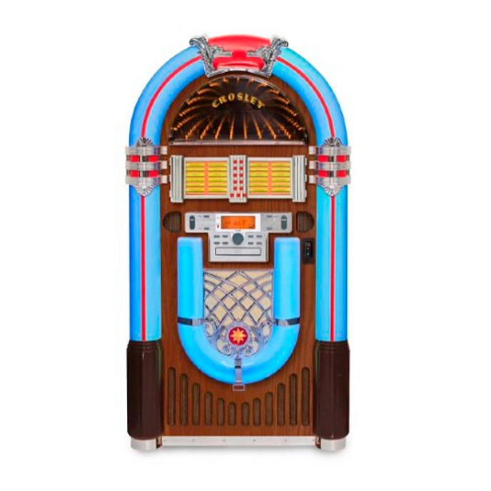 Speaker System Crosley IJUKE BLUETOOTH DELUXE JUKEBOX walnut - img.1