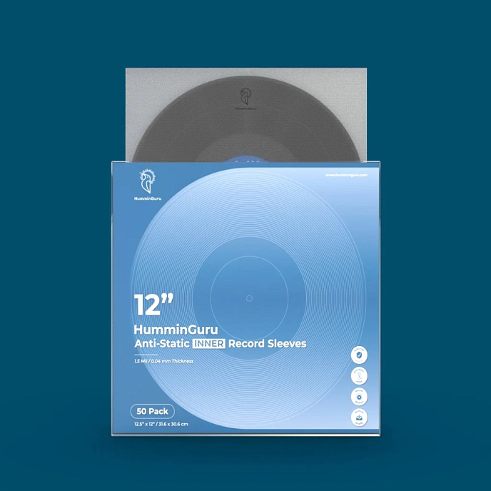 Vinyl Record inner sleeves HumminGuru 12" Anti-Static Inner Record Sleeves (50 pack) - img.4