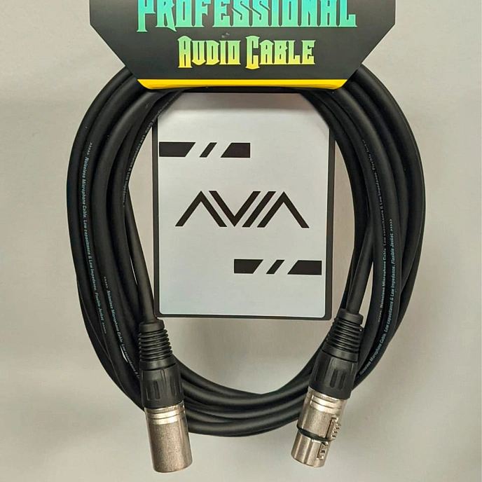Cable AVIA XLR Black XLR(m) - XLR(f) 3m - img.1