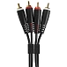 Cable UDG Ultimate Audio Cable Set 2RCA - 2RCA Straight 3m Black - img.1 Cable UDG Ultimate Audio Cable Set 2RCA - 2RCA Straight 3m Black - img.1