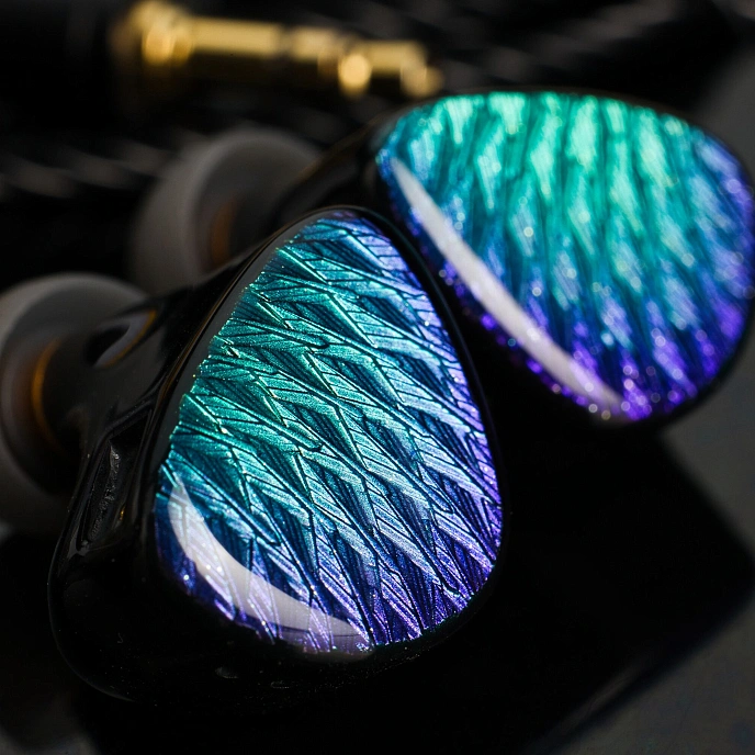 In-ear headphones Celest Wyvern Black Remaster (with Boom Mic) Malachite Violet - img.1