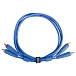 Cable UDG Ultimate Audio Cable Set 2RCA - 2RCA Straight 3m Blue - img.0 Cable UDG Ultimate Audio Cable Set 2RCA - 2RCA Straight 3m Blue - img.0