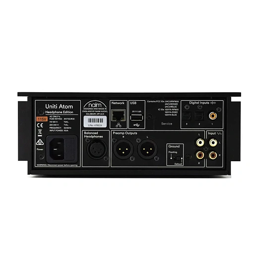 Headphone amplifier with DAC Naim Uniti Atom Headphone Edition Black
