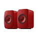 Bookshelf speakers KEF LSX II Lava Red + KEF S1 Floor Stand Black - img.1
