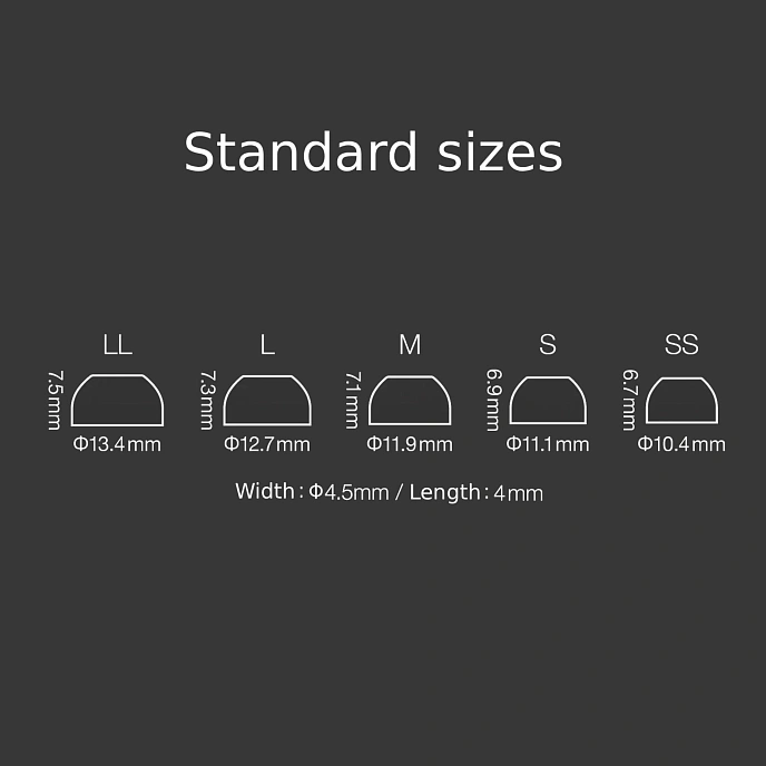 Eartips Final Audio Fusion-G size L 4pcs Black - img.7