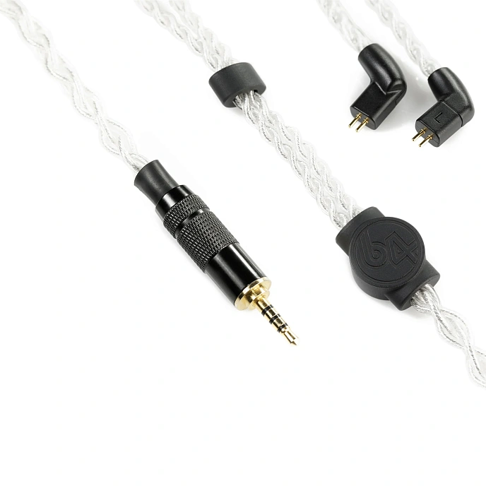 Cable 64 Audio Premium 8-Braid Cable Non-Recessed Silver 2.5mm - img.0