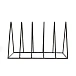 Vinyl record stand MJI Audio Vinyl Records Holder R25A Black - img.2