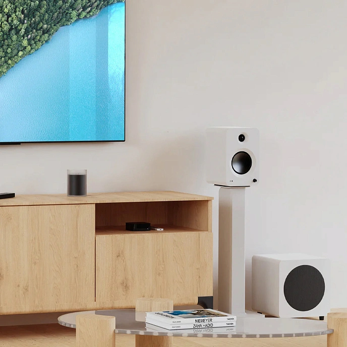 Bookshelf speakers Kanto Ren Matte White - img.6