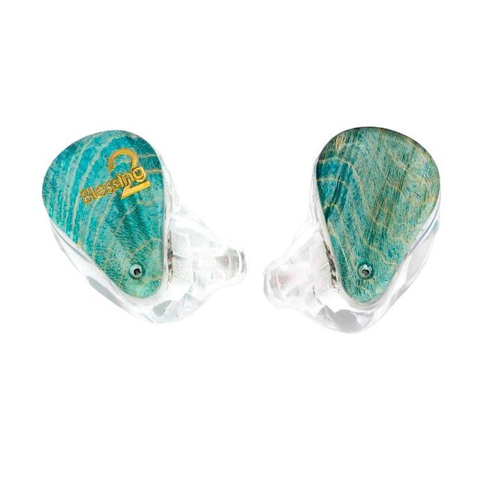 In-ear headphones MoonDrop Blessing 2 wooden edition green - img.0