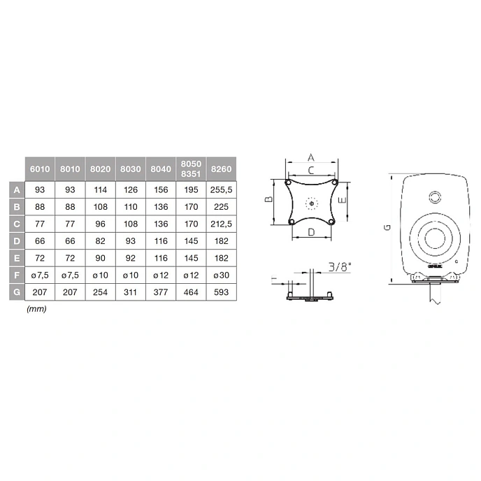 Monitor stand Genelec 8020-408 - img.1