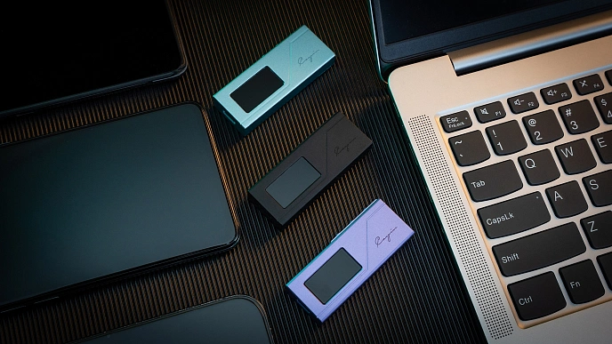 Headphone amplifier with DAC Cayin RU3 Purple - img.2