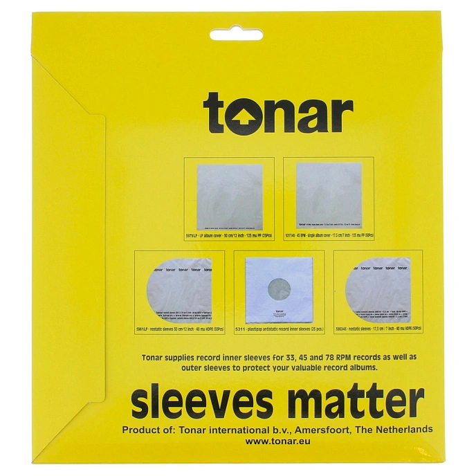 Vinyl Record inner sleeves Tonar Nostatic sleeves 12 inch LP records - img.1