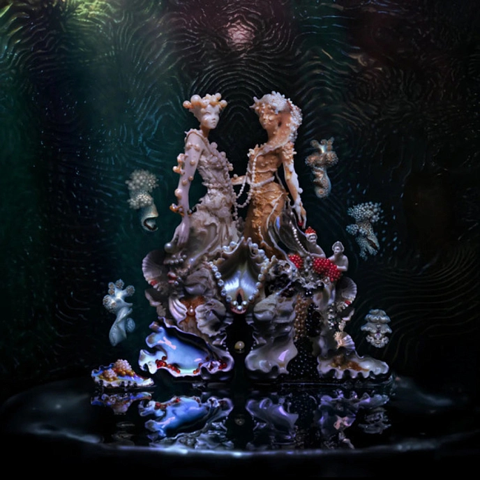 Vinyl Record Bjork & Rosalia - Oral (Mother Of Pearl) LP - img.0