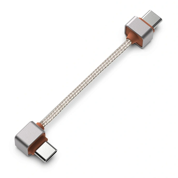 Cable ddHiFi TC03SL USB-C to USB-C L-Shaped Silver - img.0