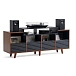 Hi-Fi Stand NorStone Oslo Vinyl 1600 Black/Walnut - img.0 Hi-Fi Stand NorStone Oslo Vinyl 1600 Black/Walnut - img.0