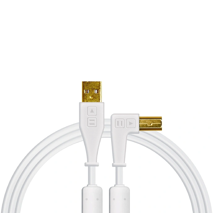 Cable DJTT Chroma Cables USB-A - USB-B Right Angled White 1.5m - img.0