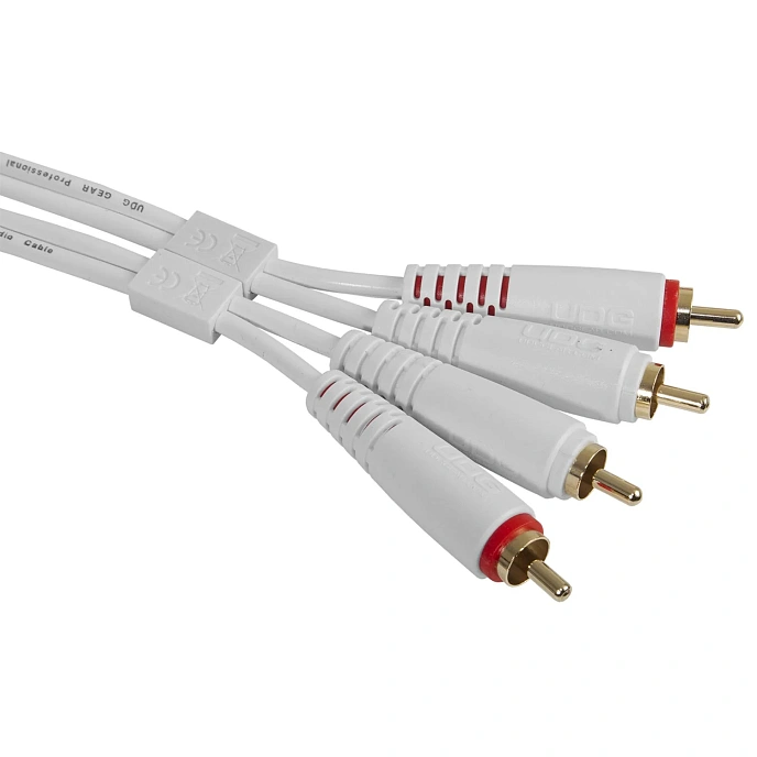 Cable UDG Ultimate Audio Cable Set 2RCA - 2RCA Straight 3m White - img.1