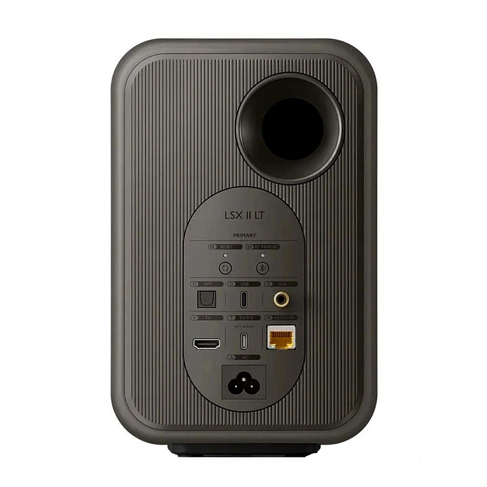 Bookshelf speakers KEF LSX II LT Graphite Grey + KEF P1 Desk Pad Silver - img.4