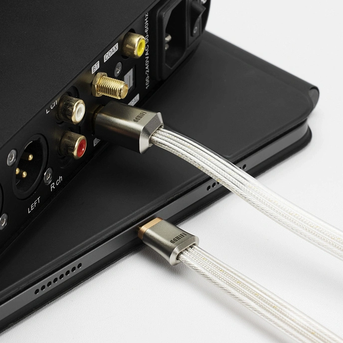 Cable ddHiFi TC19BC silver USB-C - USB-B 95cm - img.3