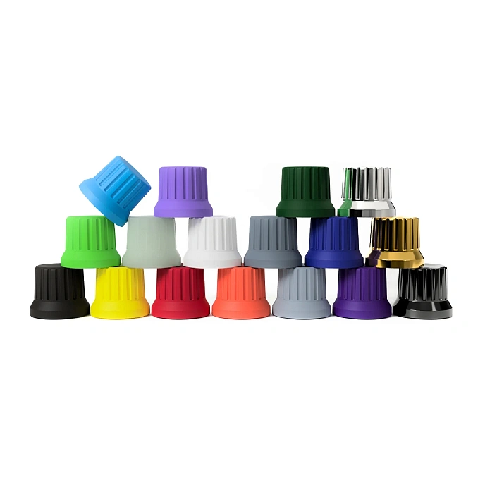 DJTT Chroma Caps Super Knob 90° (Plastic) Chrome Black - img.1