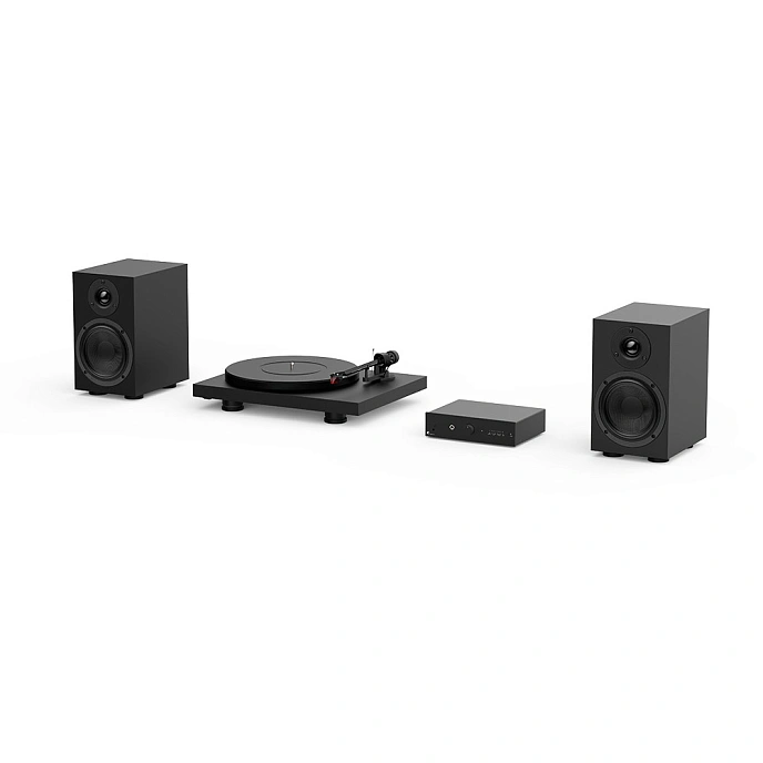 Turntable Pro-Ject COLOURFUL AUDIO SYSTEM (UK PLUG) Satin Black - img.0