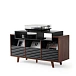 Hi-Fi Stand NorStone Oslo Vinyl 1200 Black/Walnut - img.0