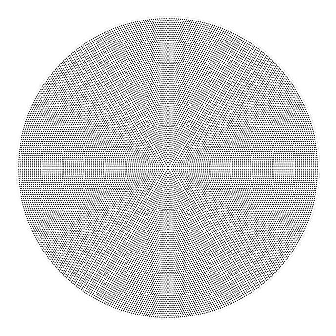 Protective net Sonos Grille 6 Round In-Ceiling Replacement Grey - img.0