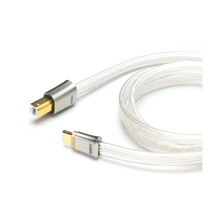 Cable ddHiFi TC19BC silver USB-C - USB-B 95cm - img.1