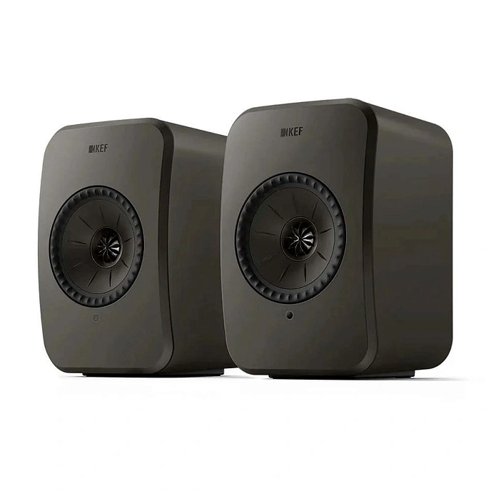 Bookshelf speakers KEF LSX II LT Graphite Grey + KEF P1 Desk Pad Silver - img.1