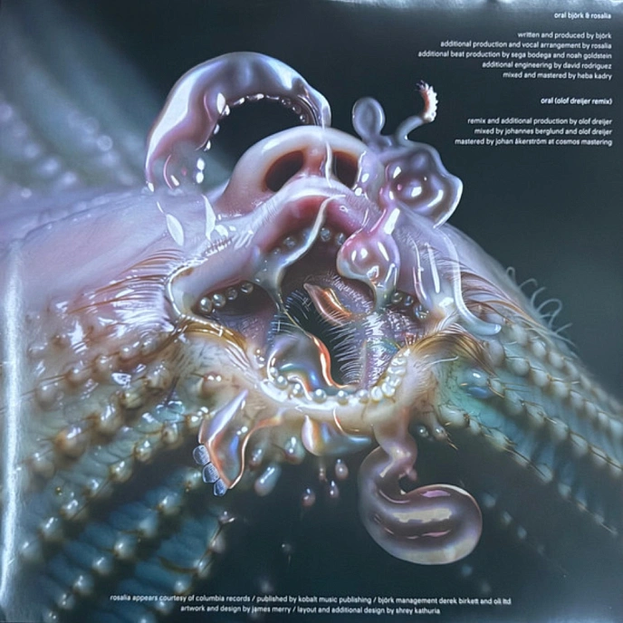 Vinyl Record Bjork & Rosalia - Oral (Mother Of Pearl) LP - img.3