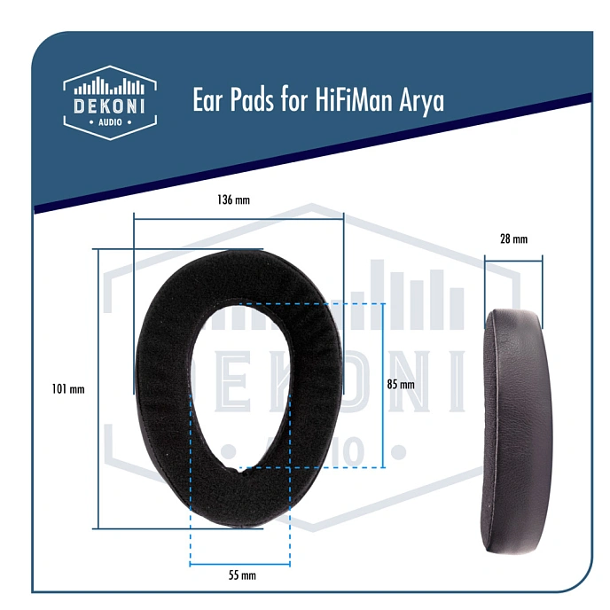 Eartips Dekoni Audio Elite Hybrid for HiFiMan Arya Black - img.5