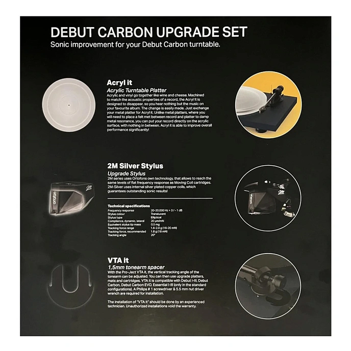 Vinyl Accessory Pro-Ject Debut Carbon Upgrade Set - img.4